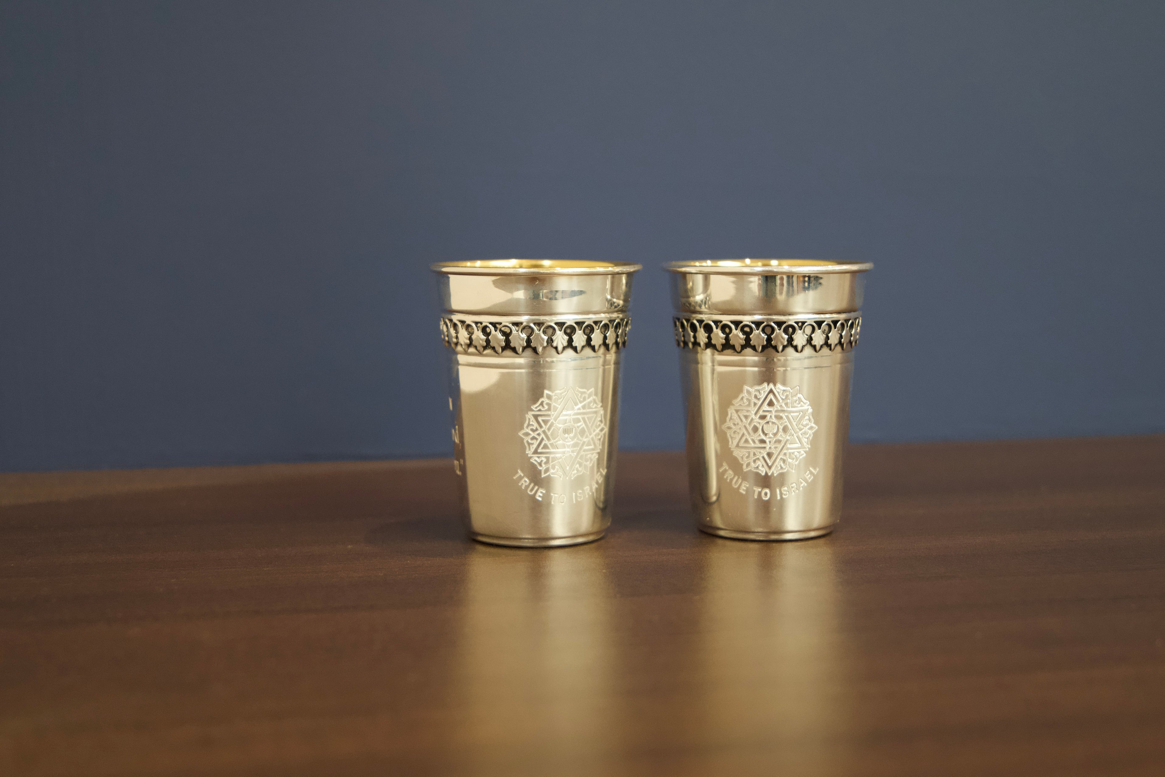 Silver Cups, Handcrafted in Israel