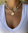 Limited Edition Jasper seashell necklace